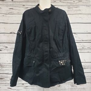 COPY - Lane Bryant Black Jacket with Embellished …